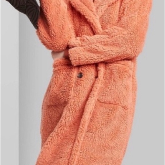 Wild Fable coral teddy bear pea coat - Picture 9 of 11